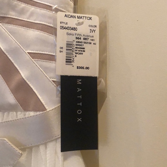 Aidan Mattox Short Satin and Tulle Dress NWT - Picture 4 of 5